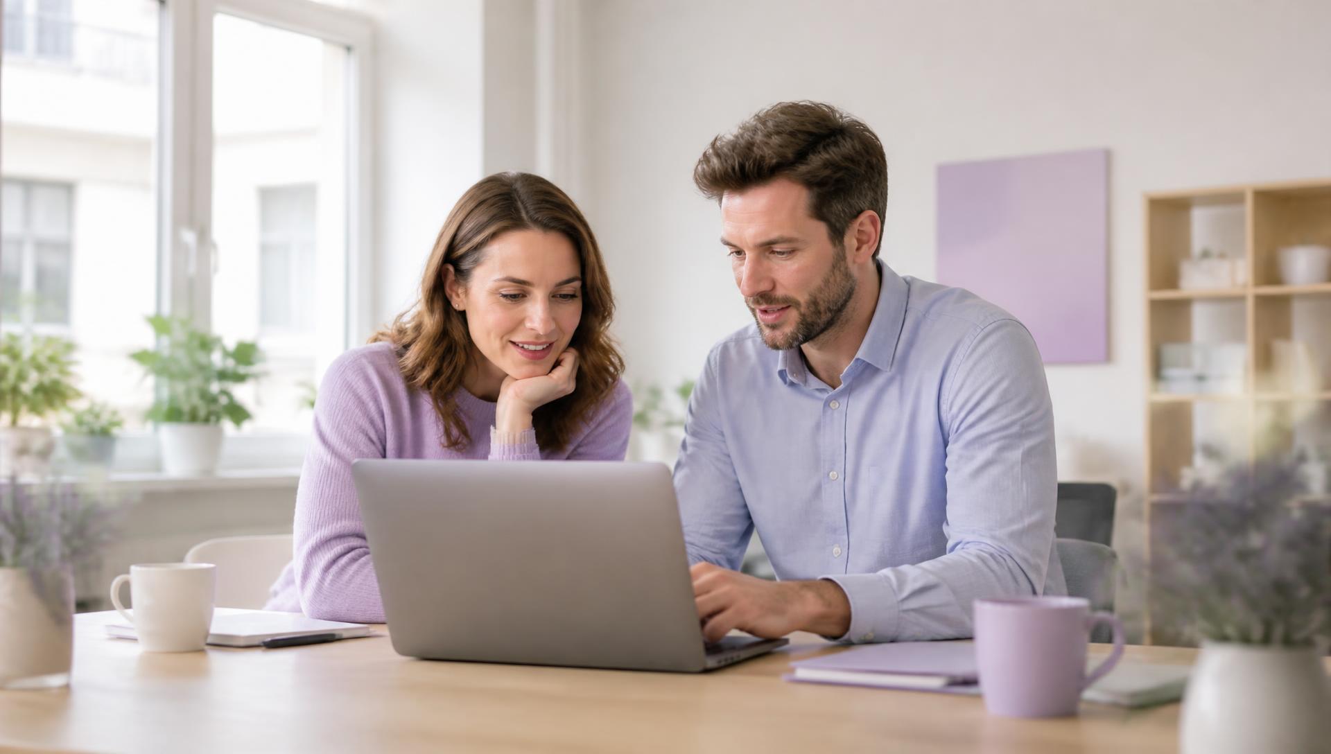 Twee ondernemers werken samen in het platform van RememberMe